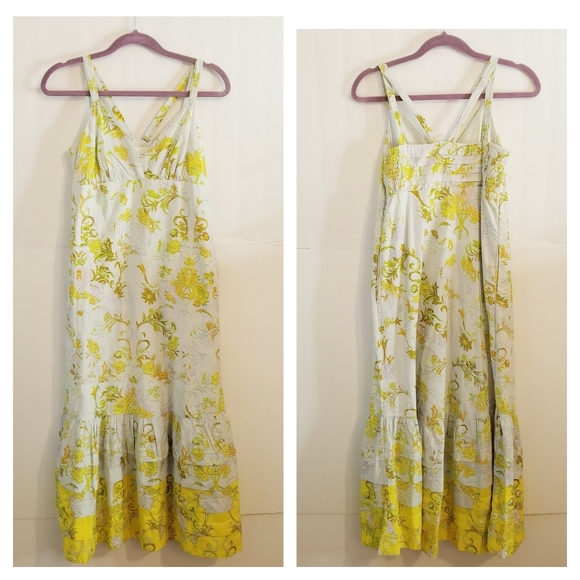 Anthropologie Solenne Flounced Maxi Dress - Picture 2 of 6